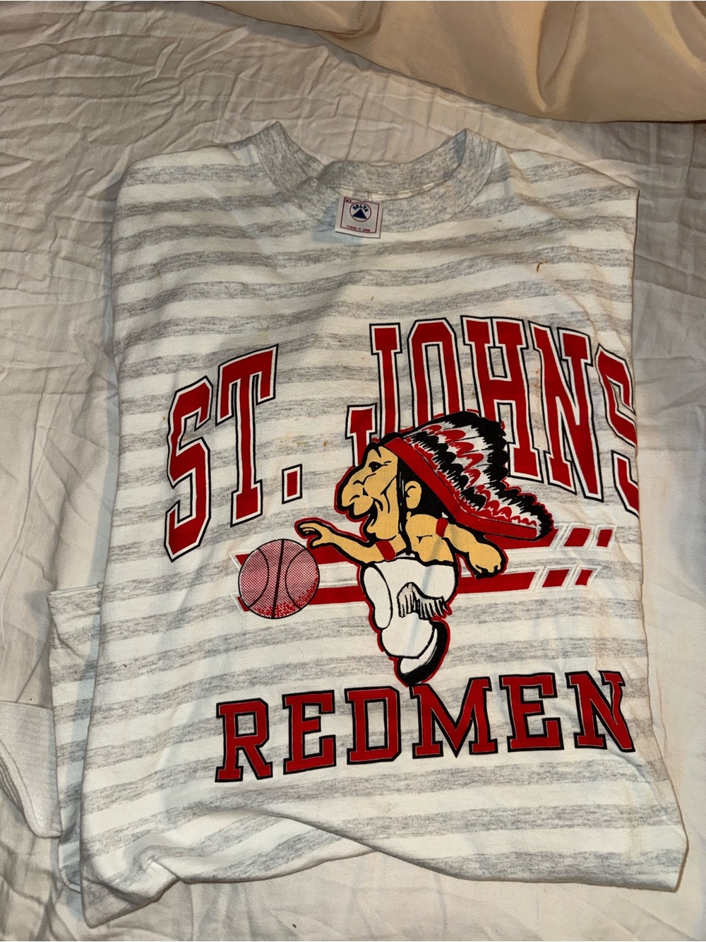 Vintage St. Johns Redmen T Shirt short sleeve Size L/XL